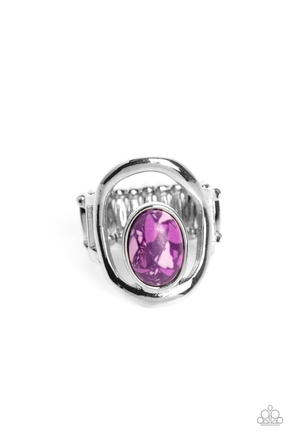 Paparazzi Rings - Marble Masterpiece - Purple