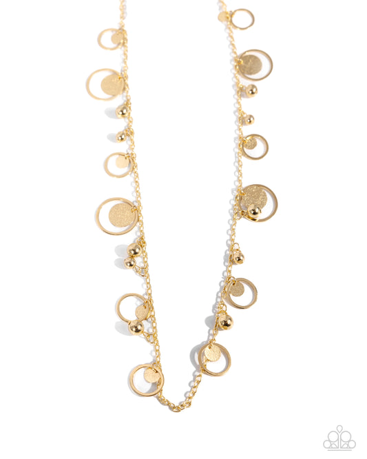 Paparazzi Necklaces - Selfie SHEEN - Gold