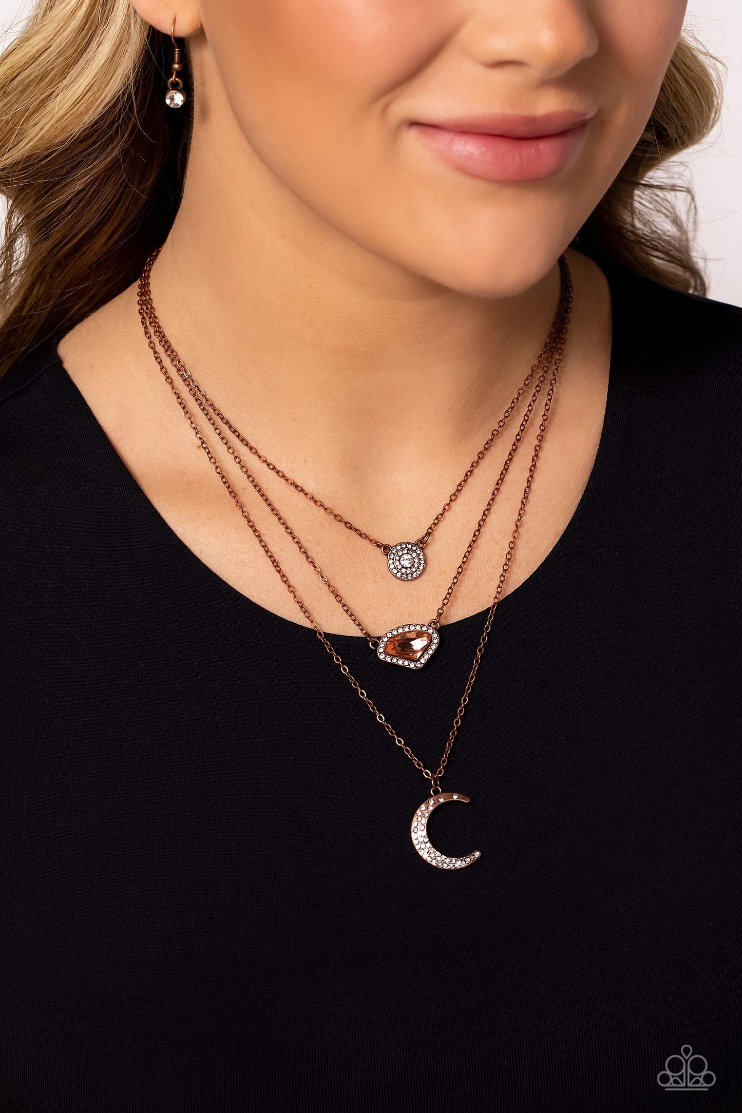 Paparazzi Necklaces - Lunar Lineup - Copper