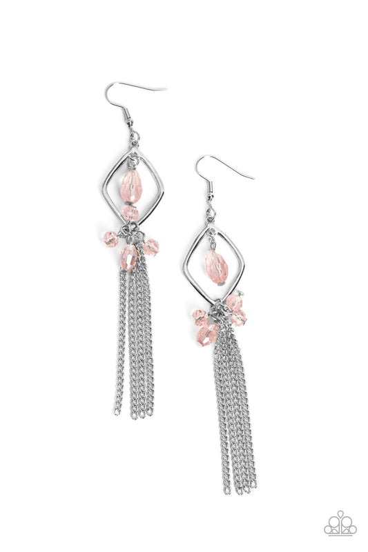 Paparazzi Earrings - Effulgent Era - Pink