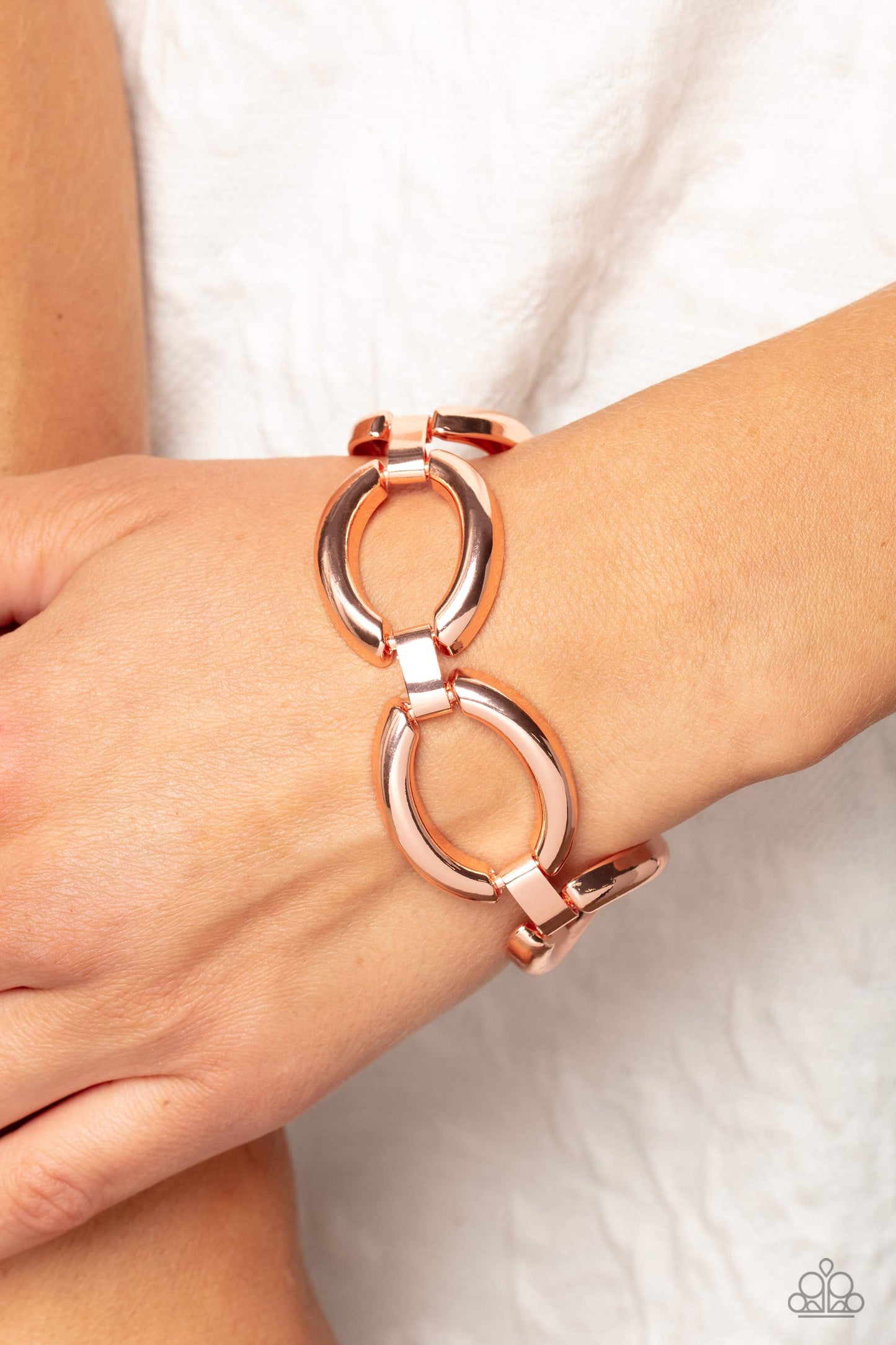 Paparazzi Bracelets - Constructed Chic - Copper