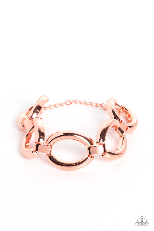 Paparazzi Bracelets - Constructed Chic - Copper