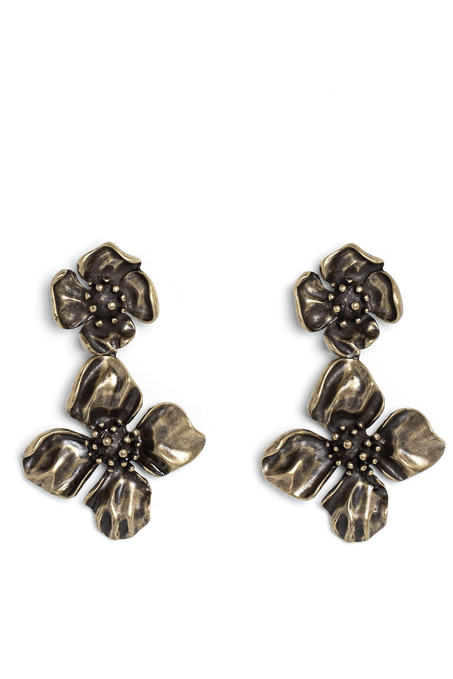 Paparazzi Earrings - Gilded Grace - Brass