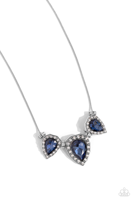 Paparazzi Necklaces - Majestic Met Ball - Blue