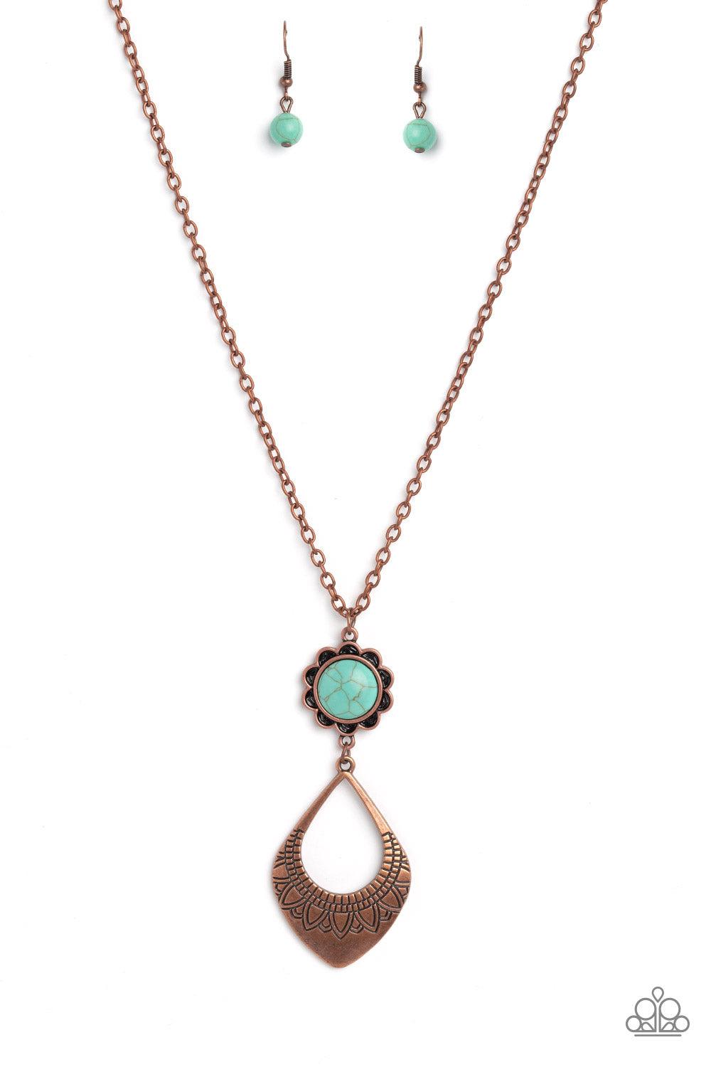 Paparazzi Necklaces - Stone TOLL - Copper