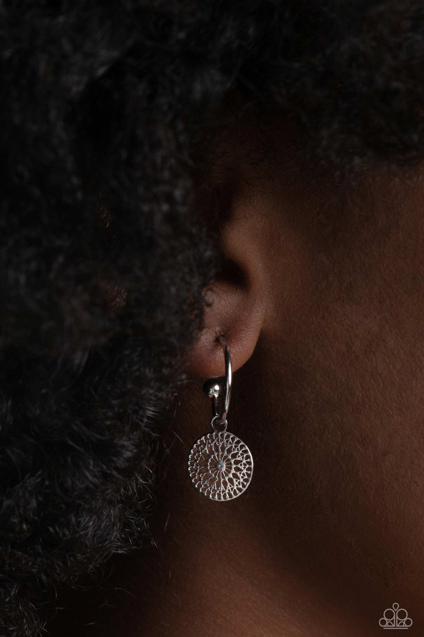 Paparazzi Earrings - Mandala Maiden - Silver