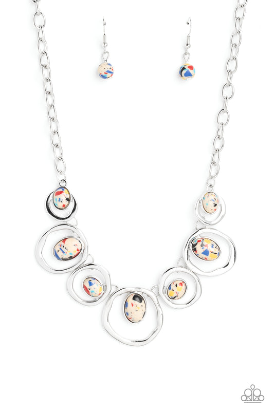 Paparazzi Necklaces - Marble Medley - Yellow
