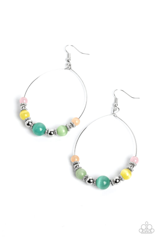 Paparazzi Earrings - Cats Eye Charisma - Multi