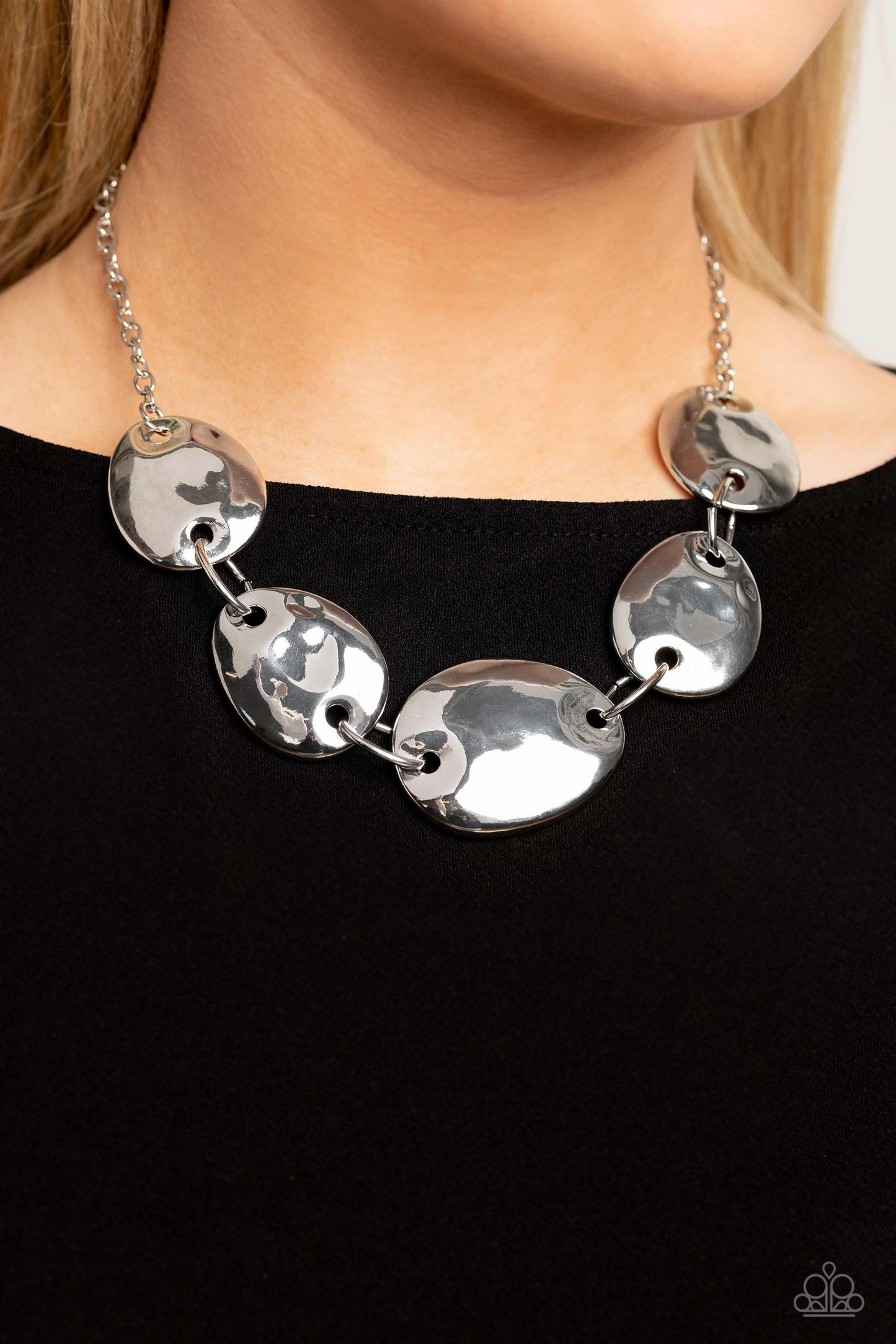 Paparazzi Necklaces - That RING You Do - Silver