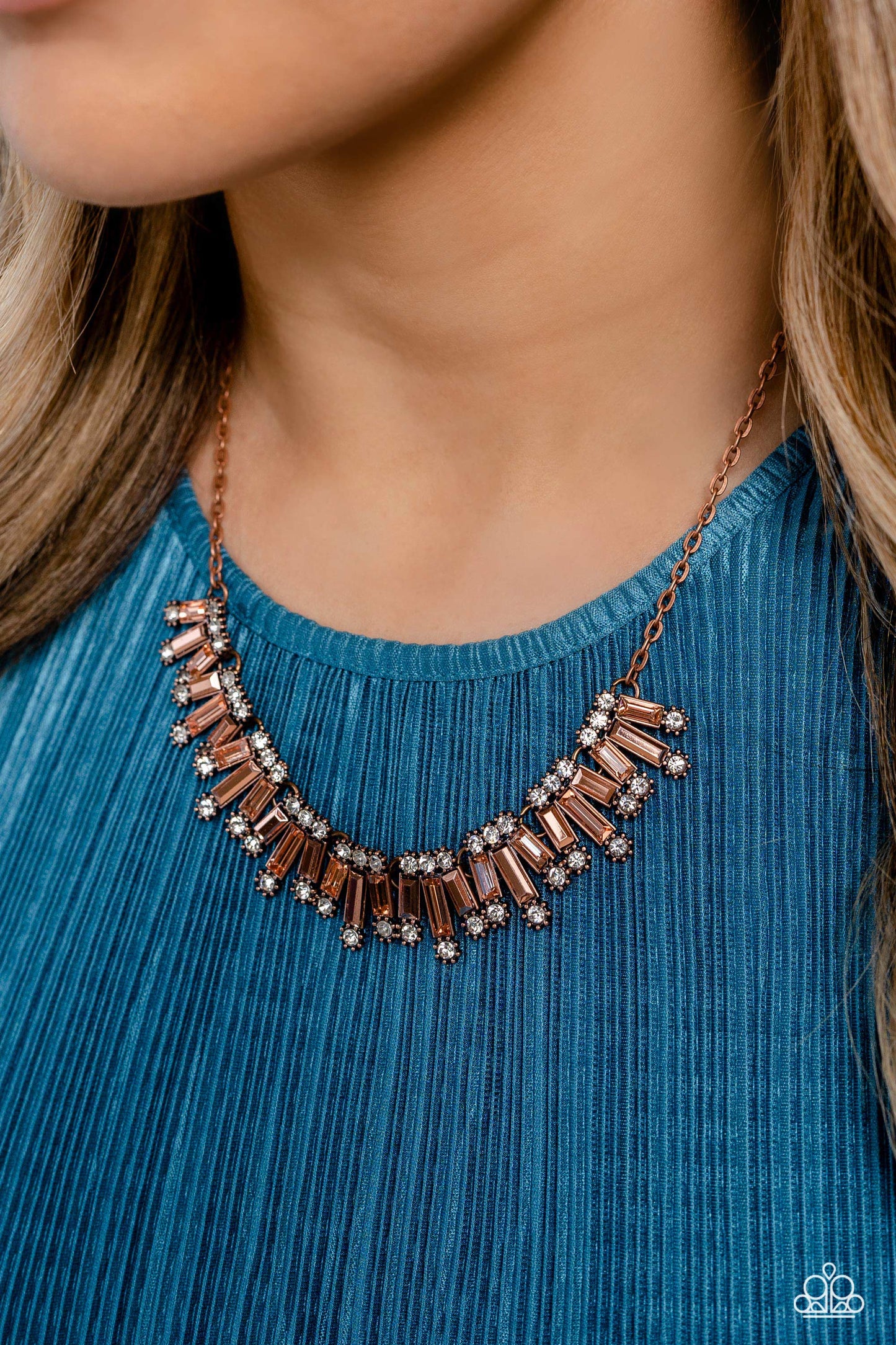 Paparazzi Necklaces - Sunburst Season - Copper