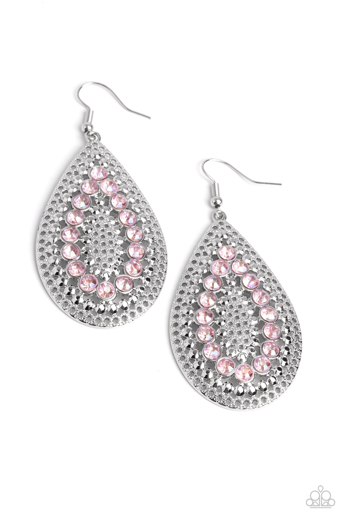 Paparazzi Earrings - Socialite - Pink