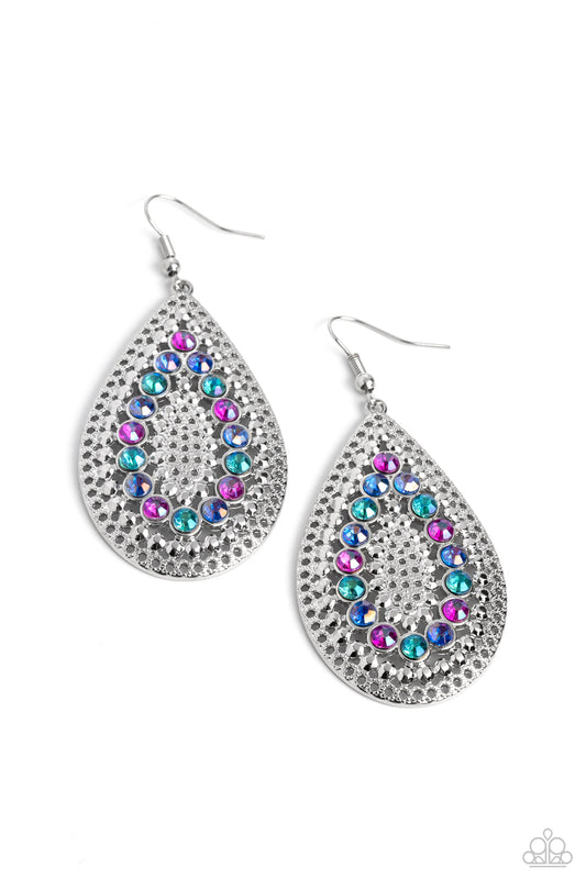 Paparazzi Earrings - Spirited Socialite - Multi