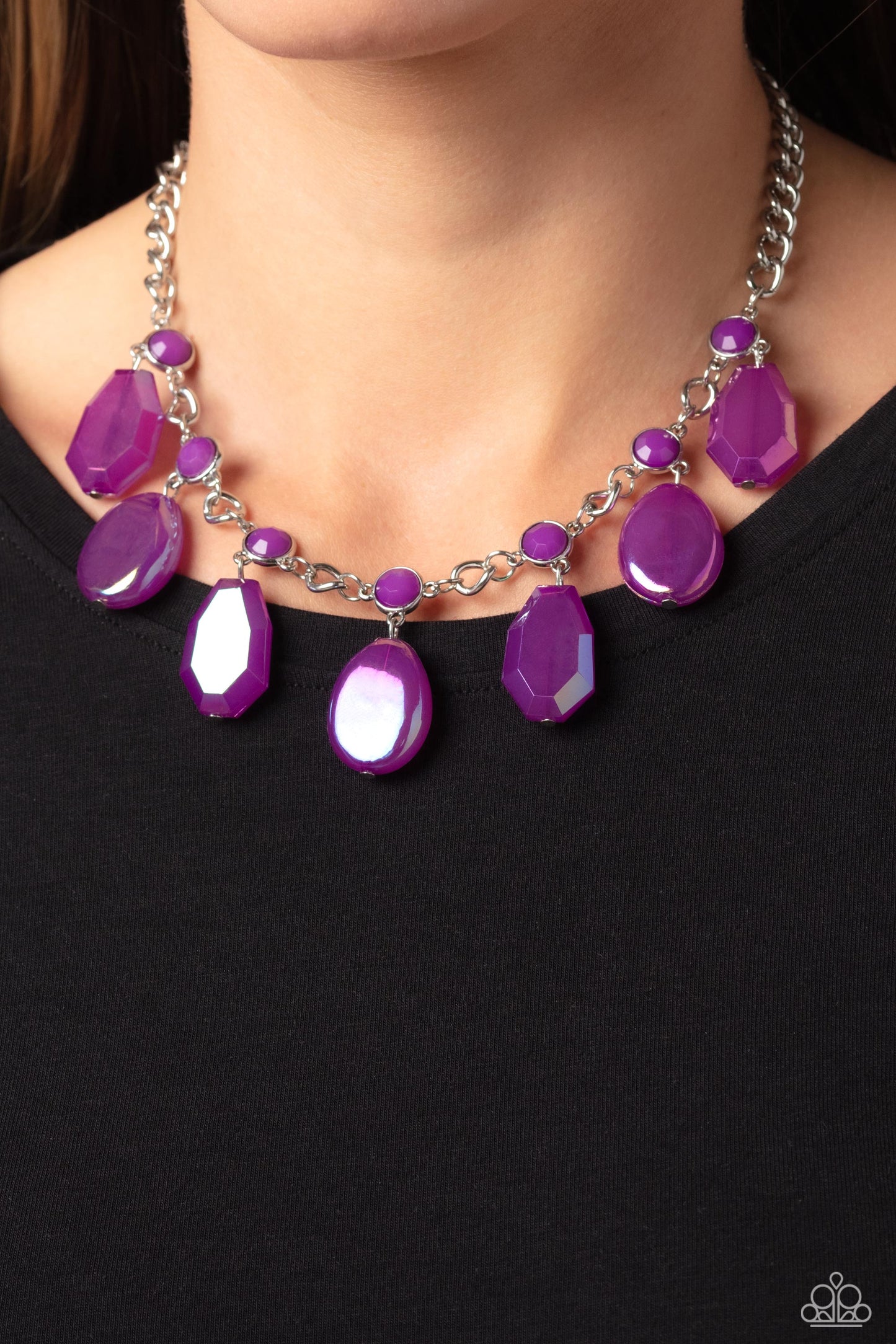 Paparazzi Necklaces - Maldives Mural - Purple