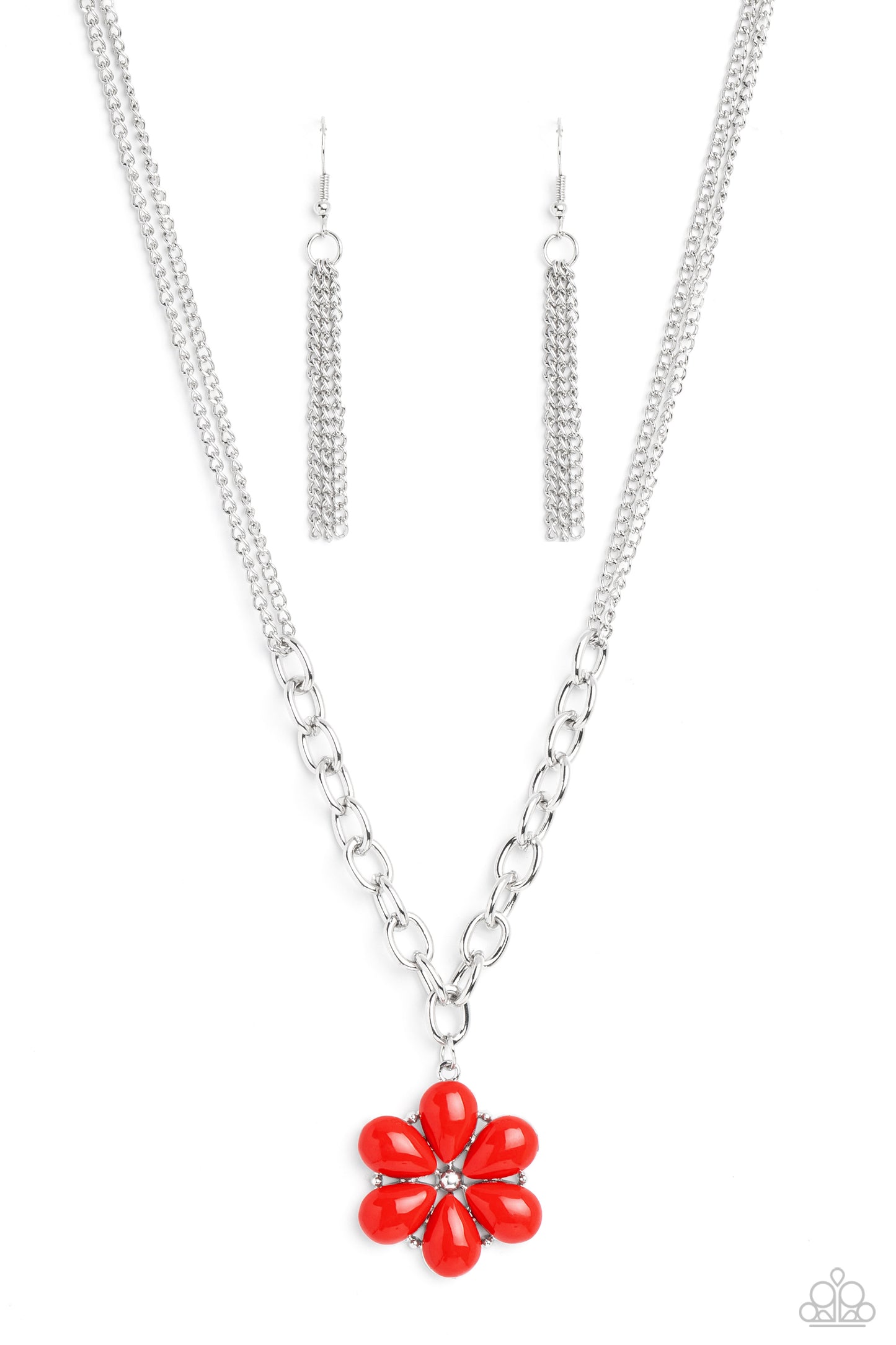 Paparazzi Necklaces - Dazzling Dahlia - Red