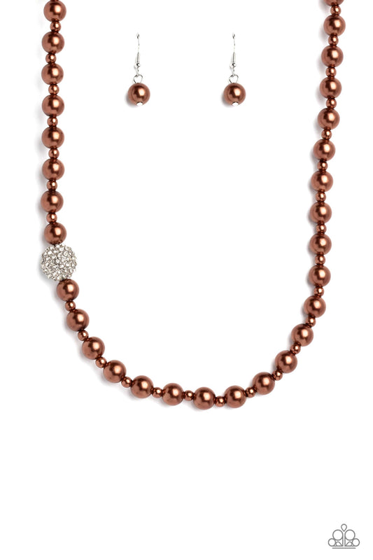 Paparazzi Necklaces - Countess Chic - Brown