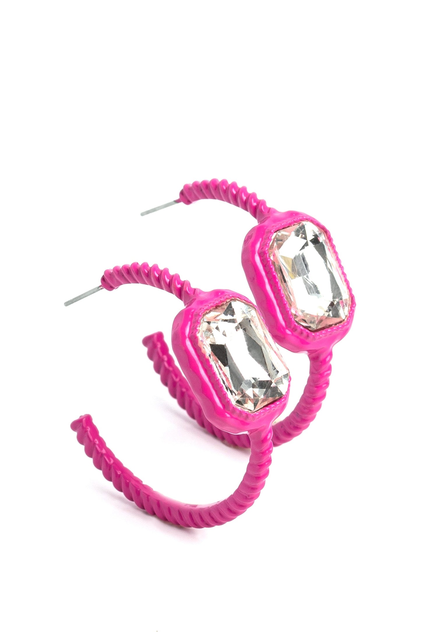 Paparazzi Earrings - Call Me TRENDY - Pink - Hoops