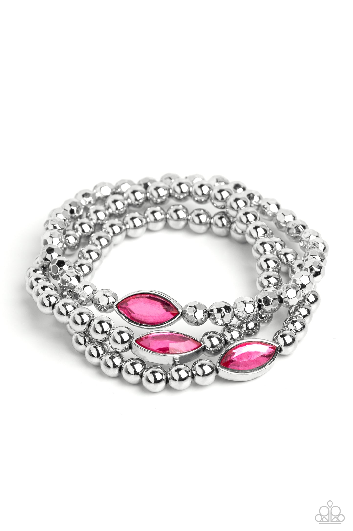 Paparazzi Bracelets - Twinkling Team - Pink