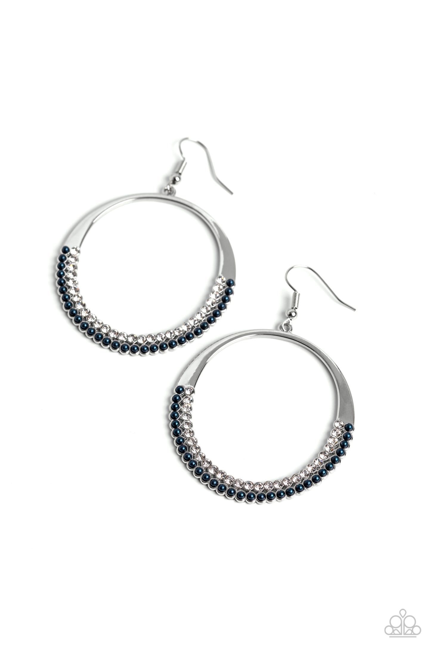 Paparazzi Earrings - Material PEARL - Blue
