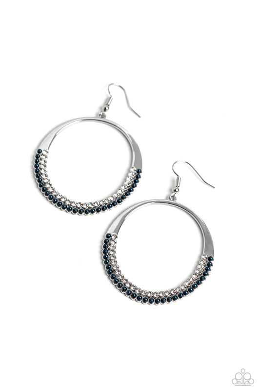 Paparazzi Earrings - Material PEARL - Blue