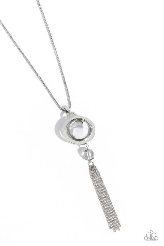 Paparazzi Necklaces - Rotating Radiance - White