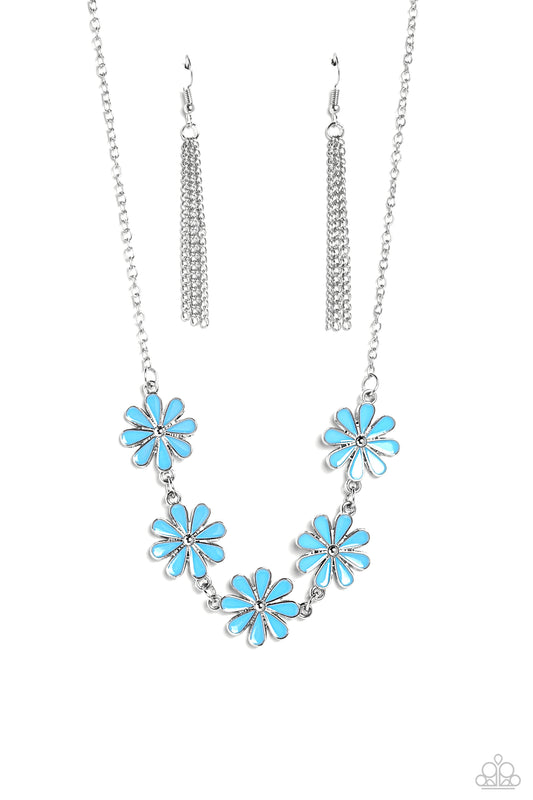 Paparazzi Necklaces - Flora Fantasy - Blue
