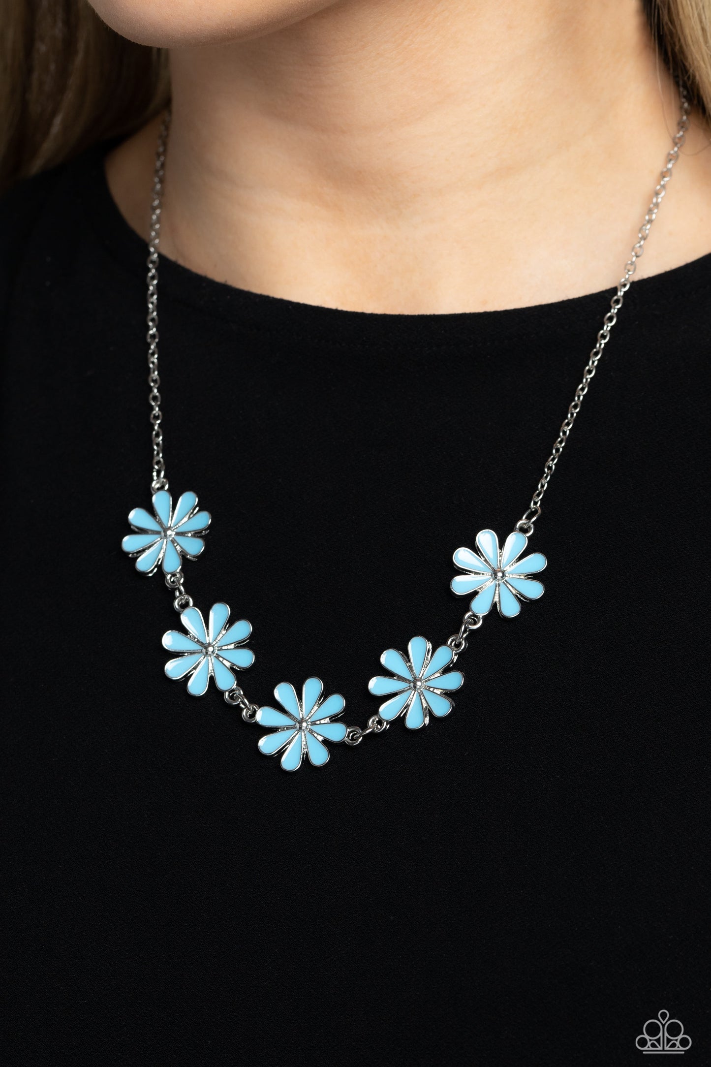 Paparazzi Necklaces - Flora Fantasy - Blue