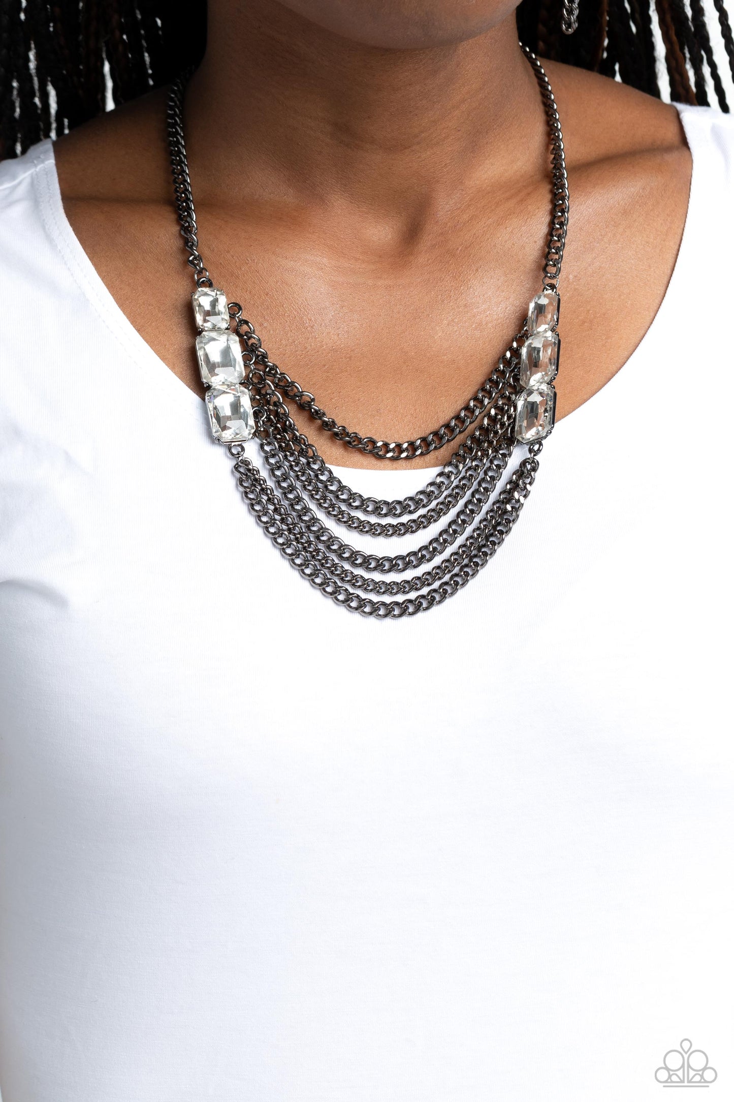 Paparazzi Necklaces - Come CHAIN or Shine - Black