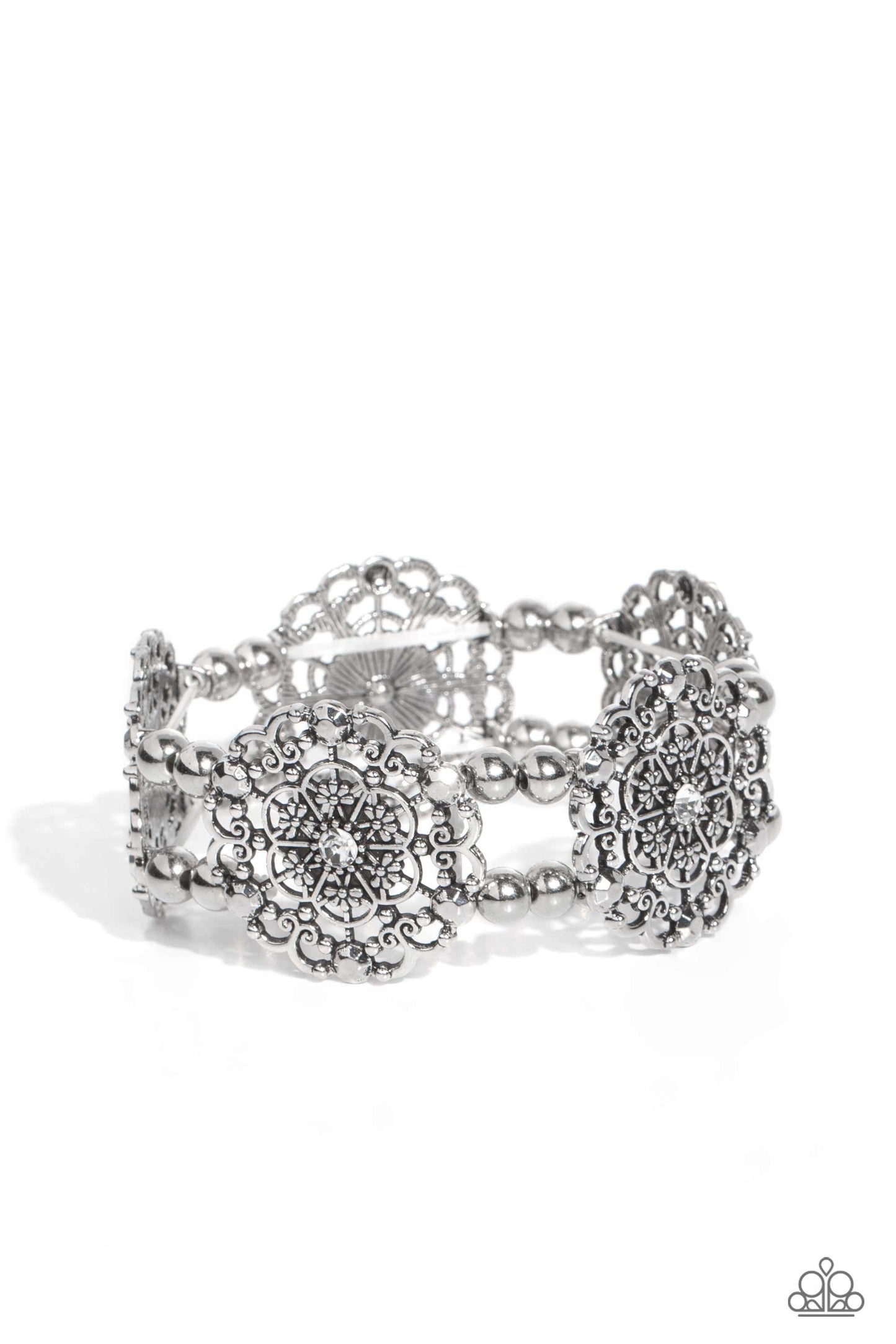 Paparazzi Bracelets - Ornamental Occasion - White