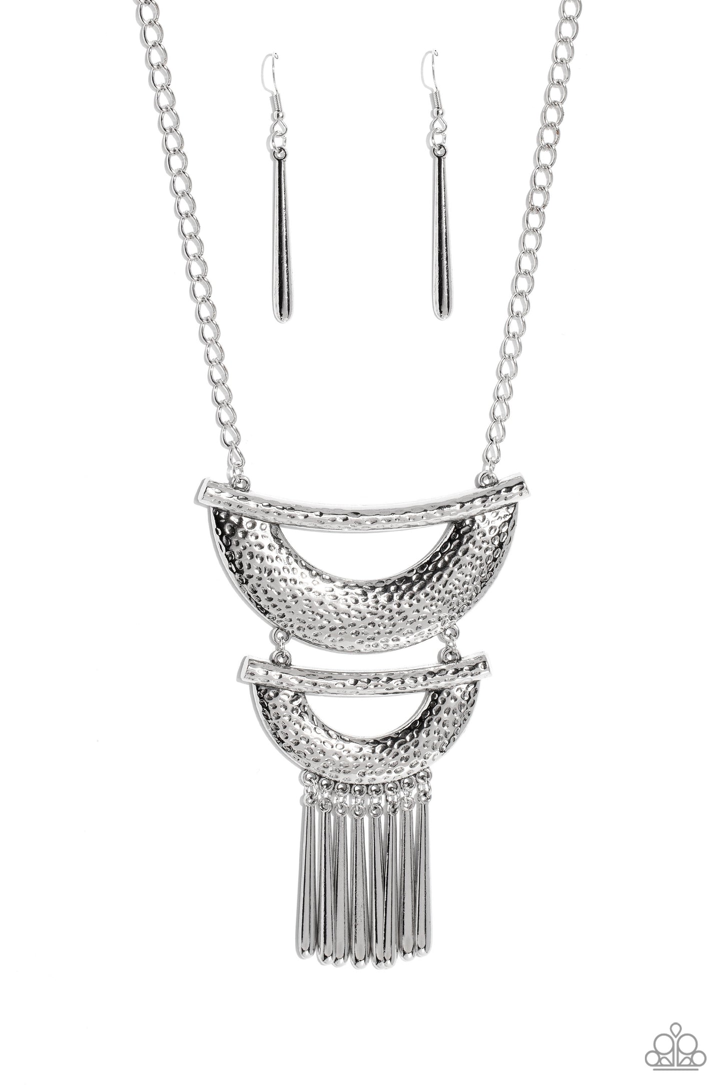 Paparazzi Necklaces - Fringe Festival - Silver