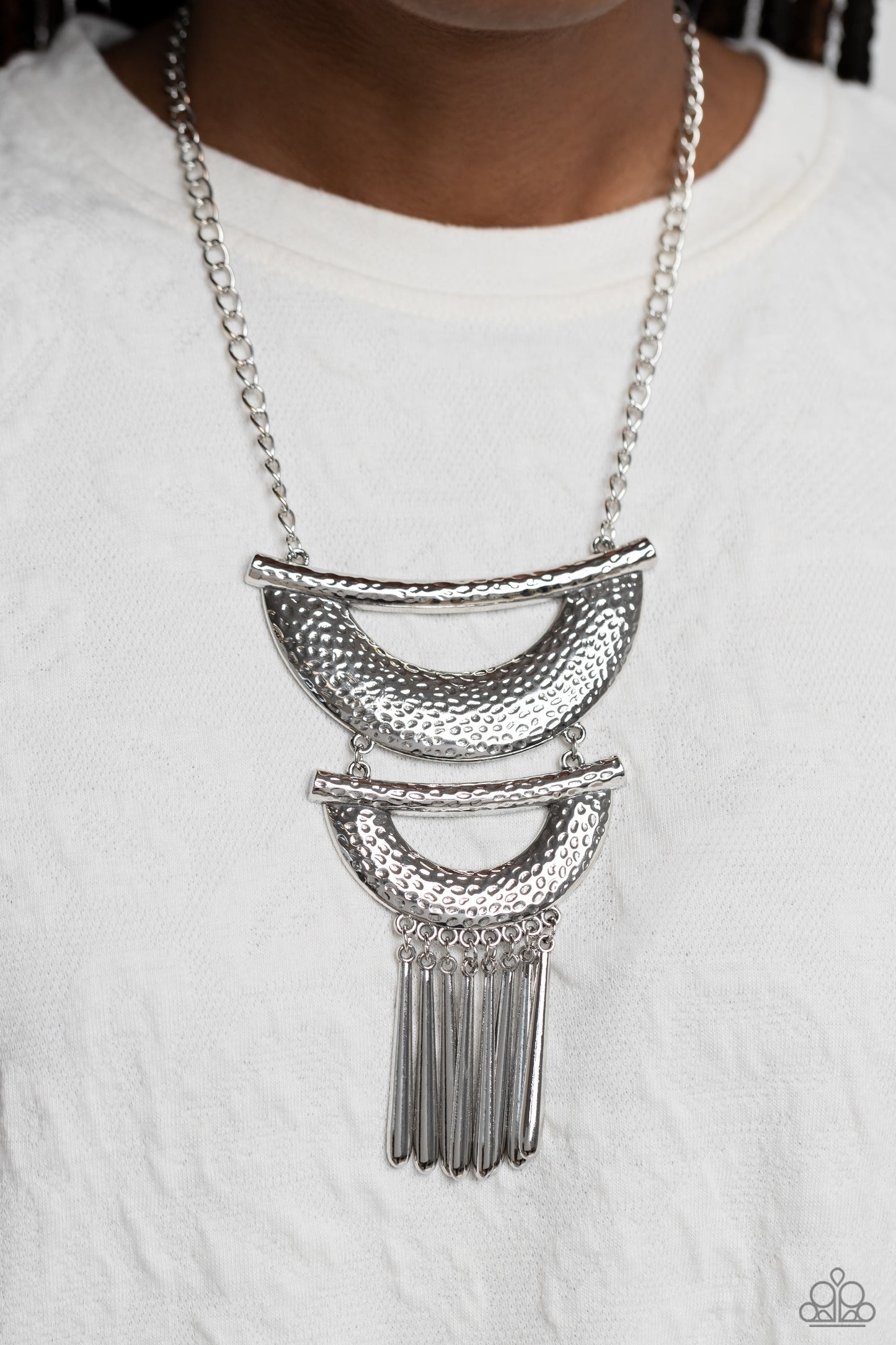 Paparazzi Necklaces - Fringe Festival - Silver