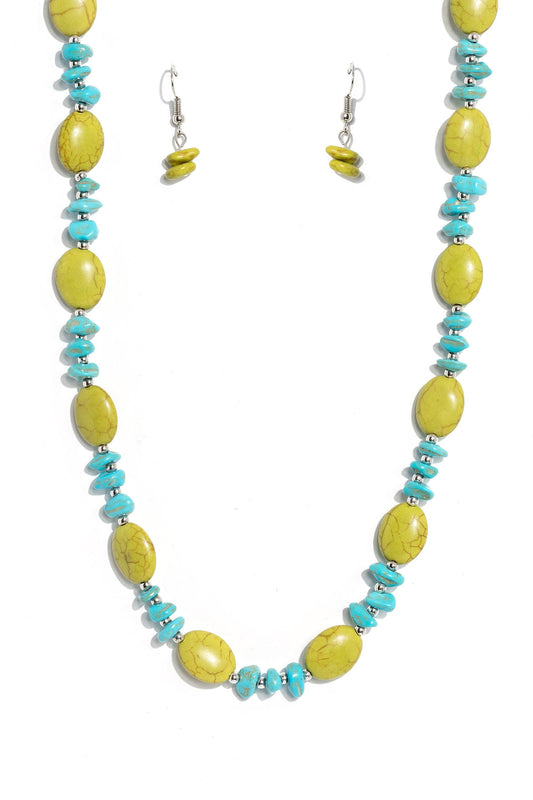 Paparazzi Necklaces - Stone Age Showcase - Green
