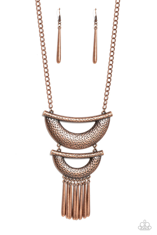 Paparazzi Necklaces - Fringe Festival - Copper