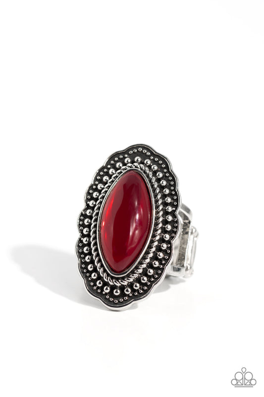 Paparazzi Rings - Western Wager - Red