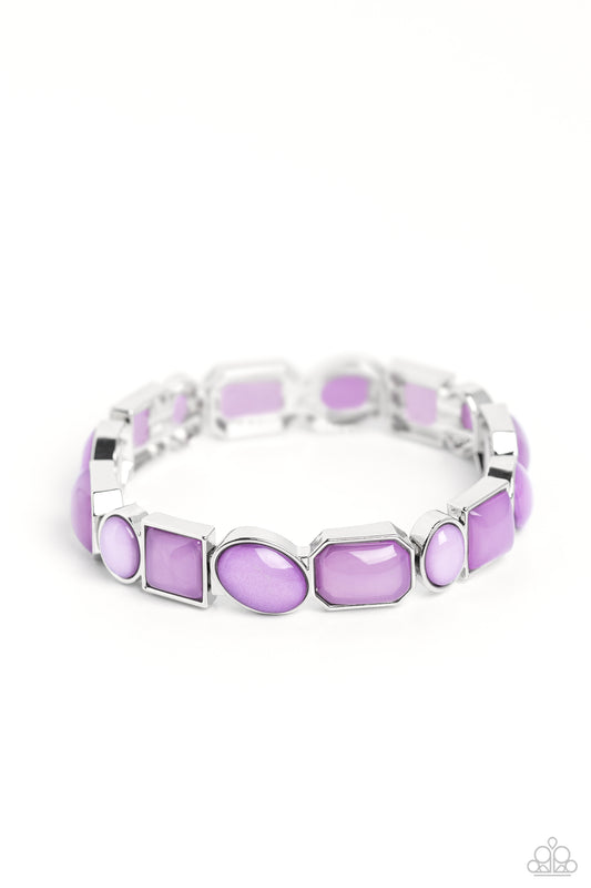 Paparazzi Bracelets - Giving Geometrics - Purple