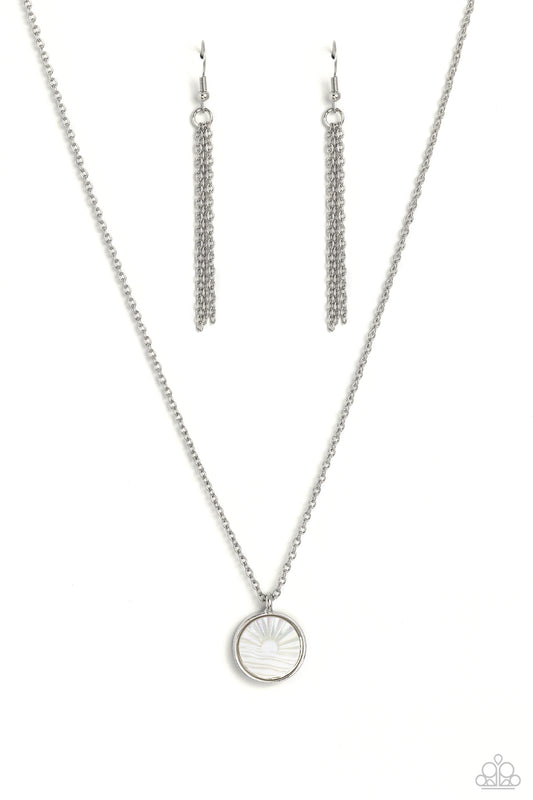 Paparazzi Necklaces - Seize the Sunset - White
