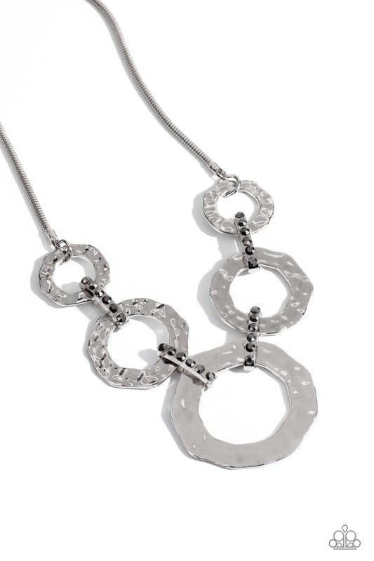 Paparazzi Necklaces - Rounded Redux - Silver