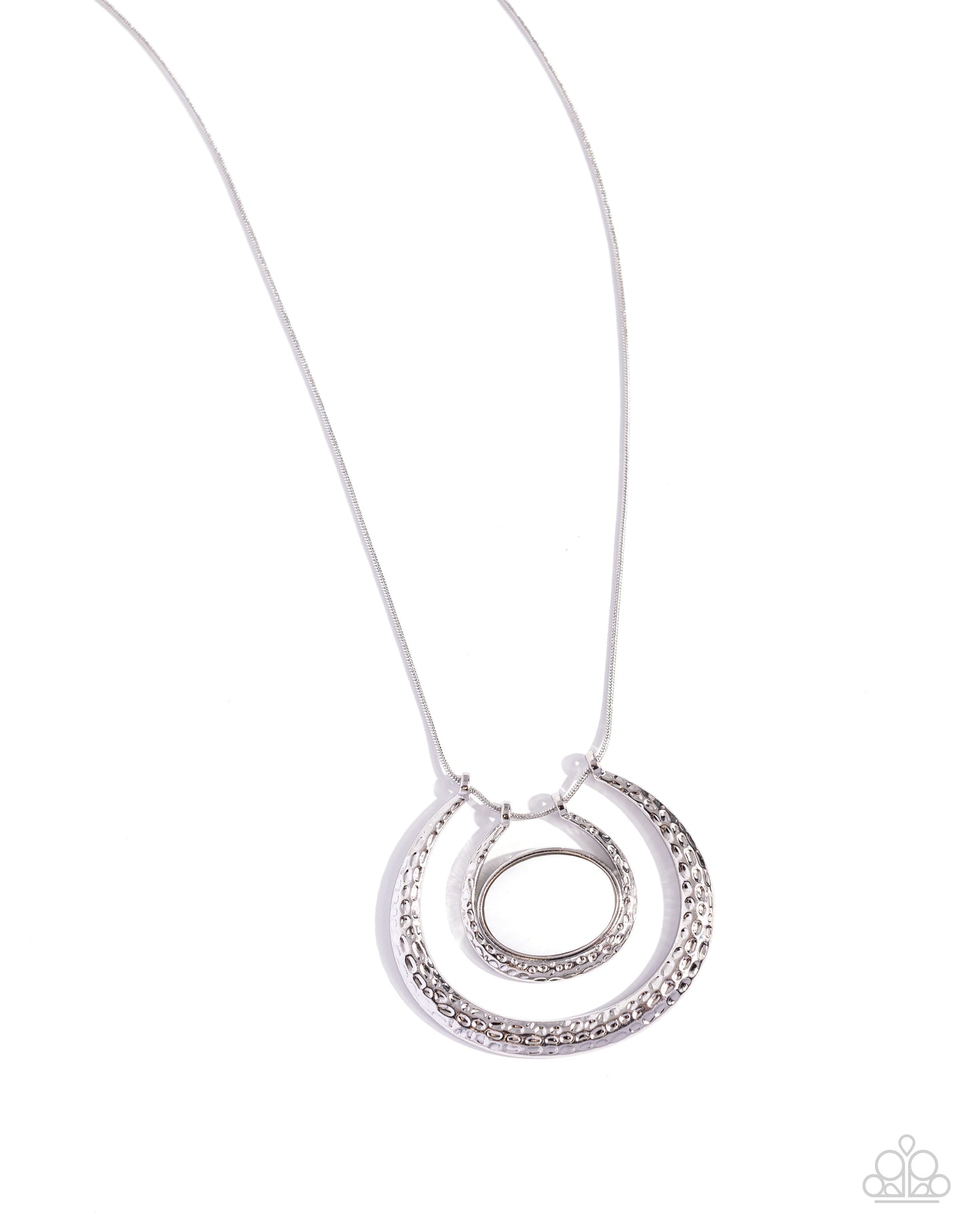 Paparazzi Necklaces - If the HORSESHOE Fits - White