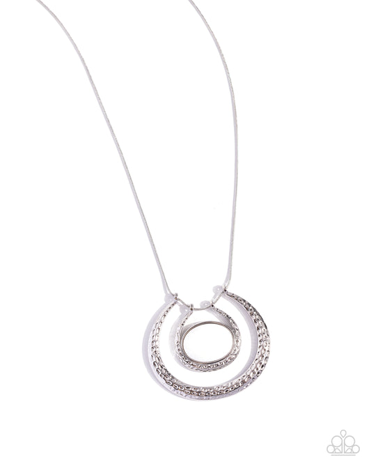 Paparazzi Necklaces - If the HORSESHOE Fits - White