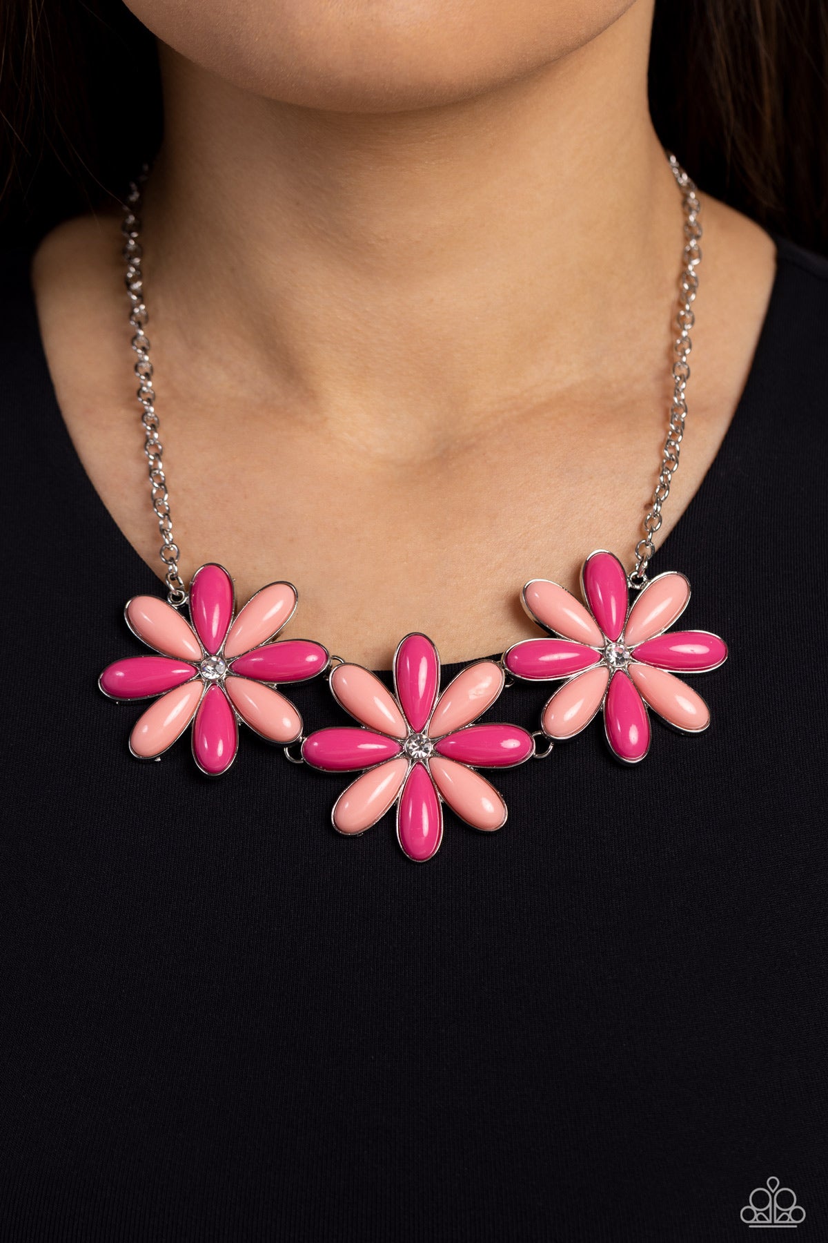 Paparazzi Necklaces - Bodacious Bouquet - Pink