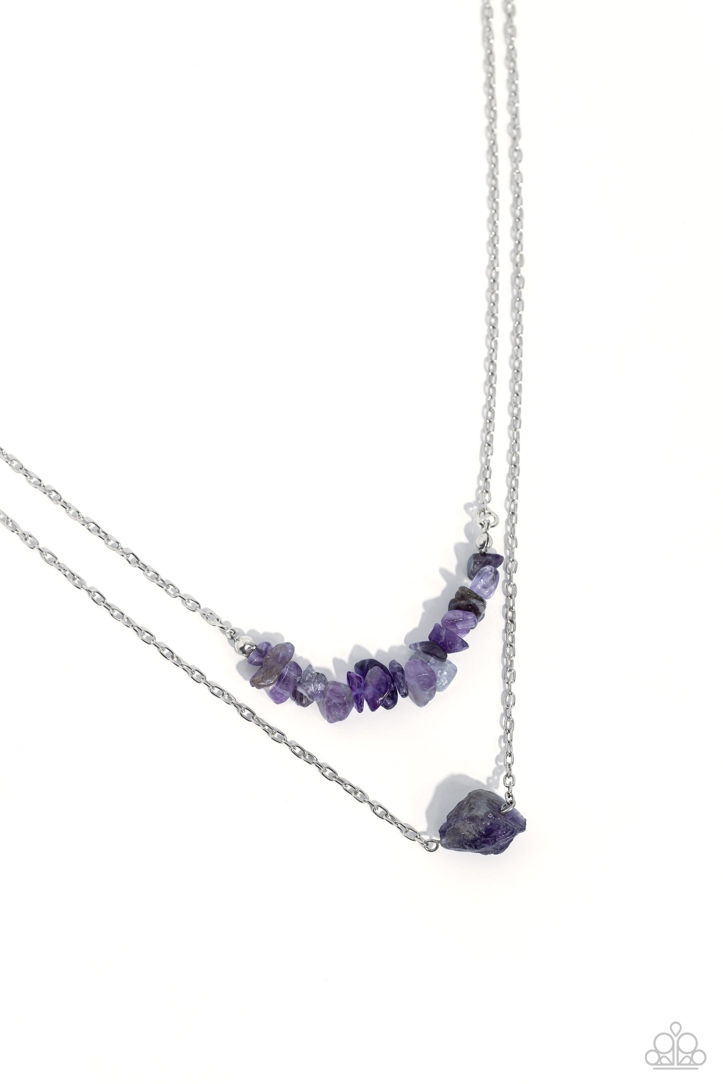 Paparazzi Necklaces - Chiseled Caliber - Purple
