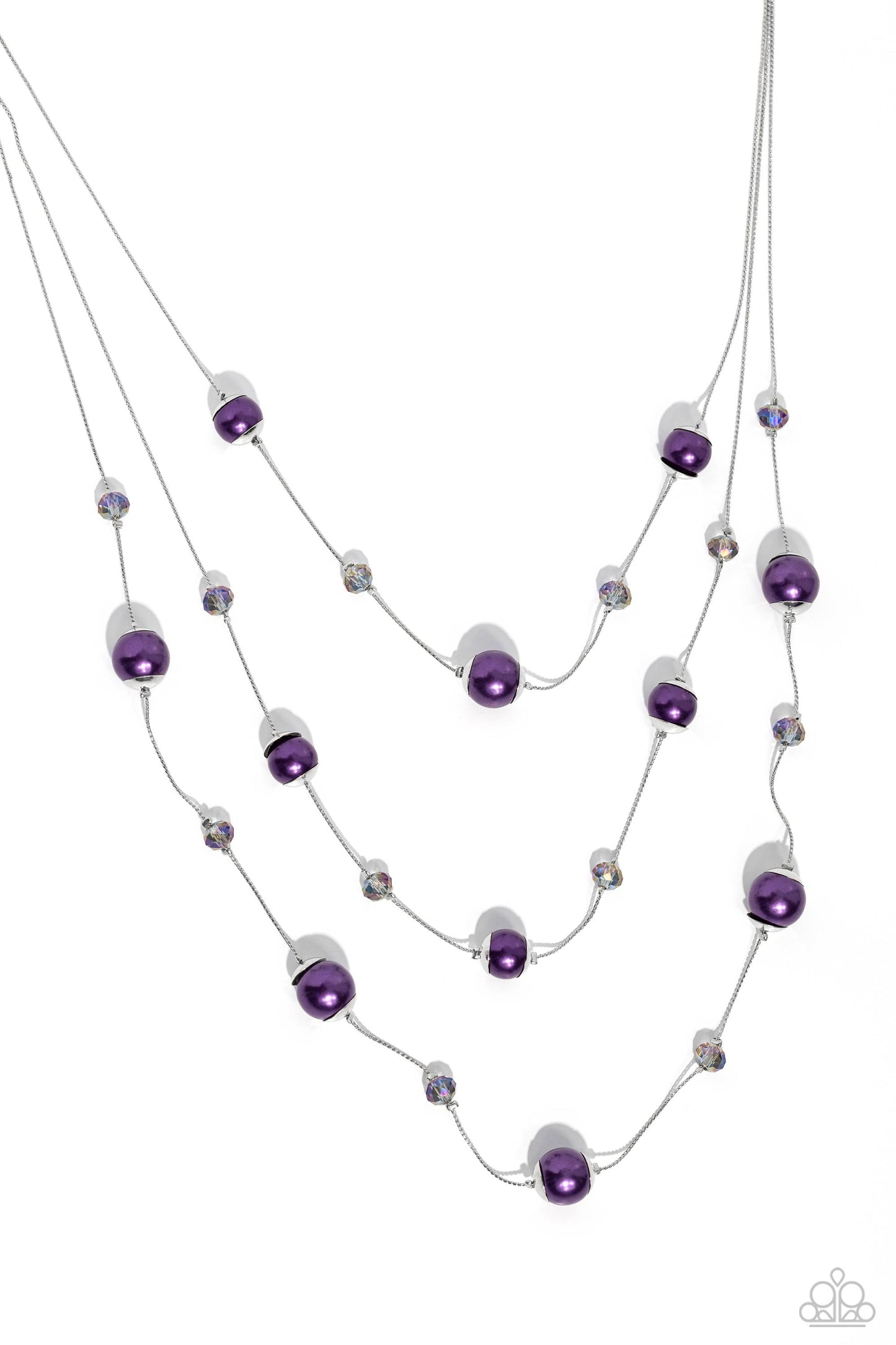 Paparazzi Necklaces - Glistening Gamut - Purple
