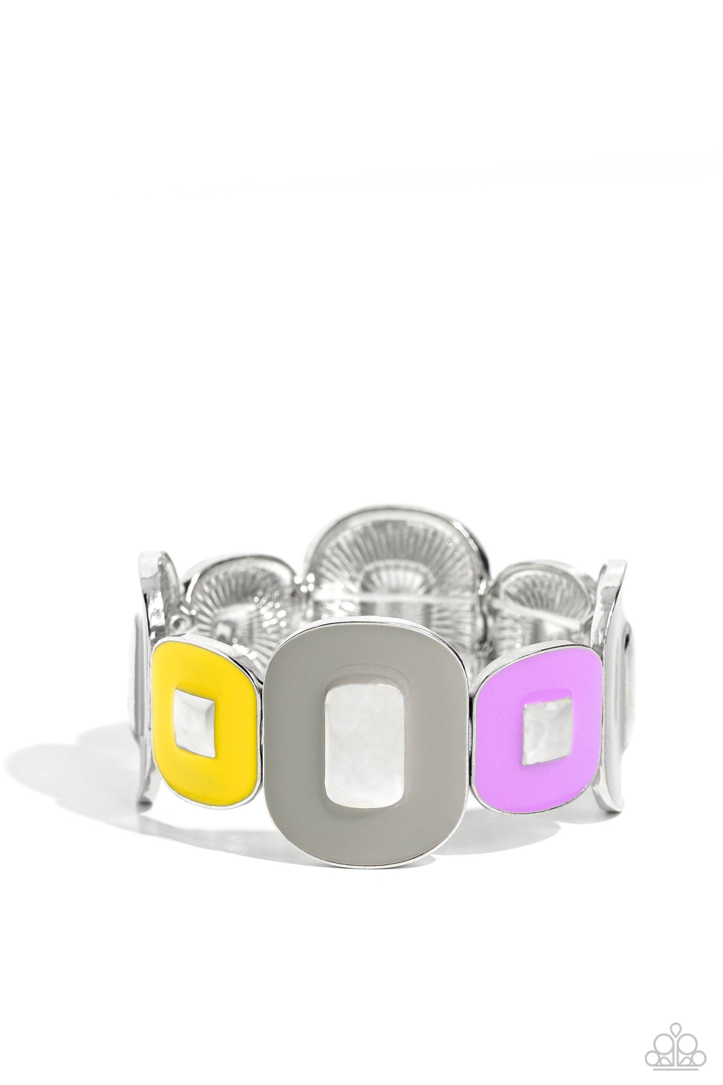 Paparazzi Bracelets - Painted Pairing - Silver