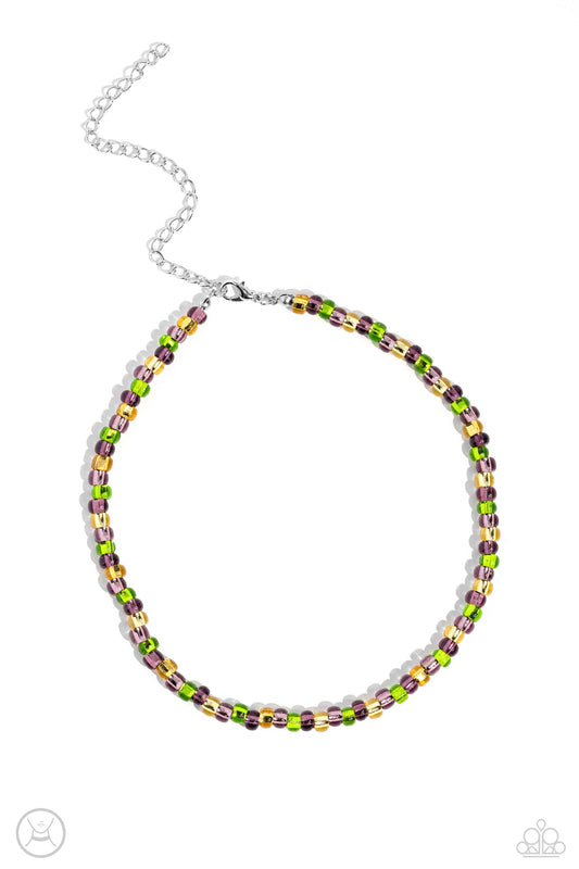 Paparazzi Necklaces - Colorfully GLASSY - Purple