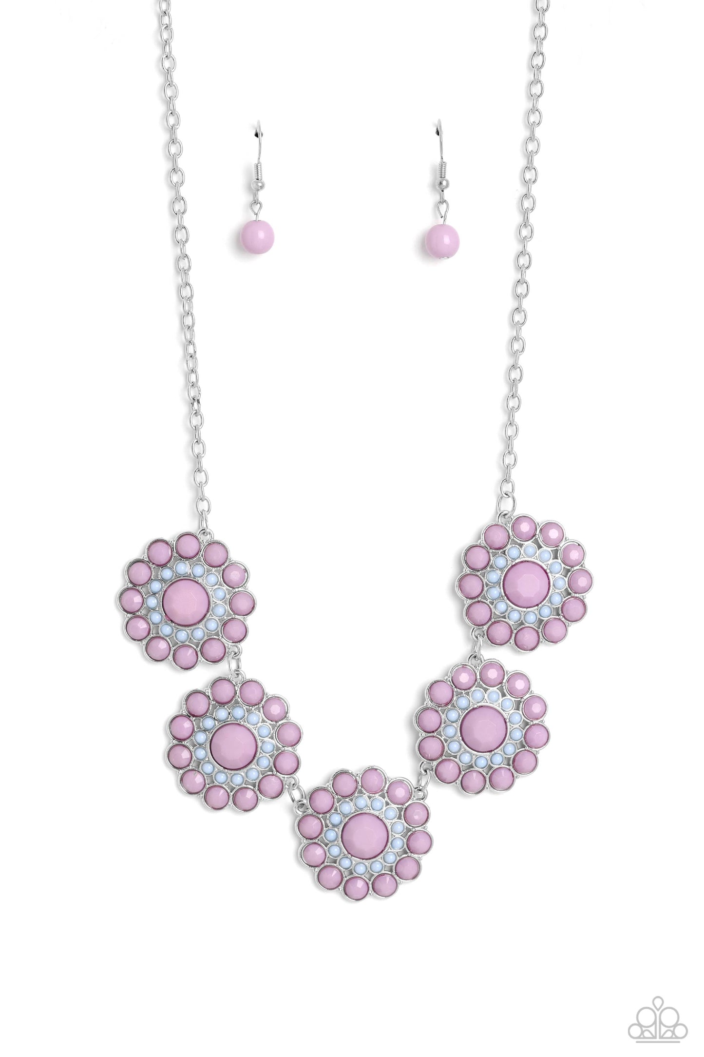 Paparazzi Necklaces - Floral Fervor - Purple