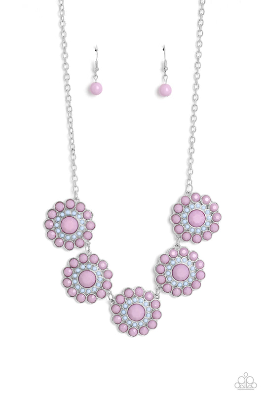 Paparazzi Necklaces - Floral Fervor - Purple