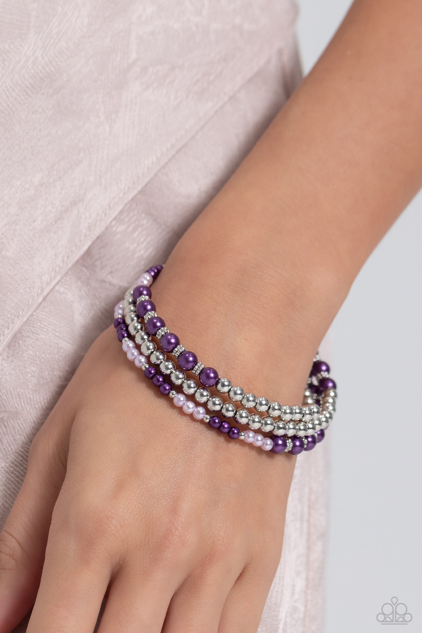 Paparazzi Bracelets - Just SASSING Through - Purple