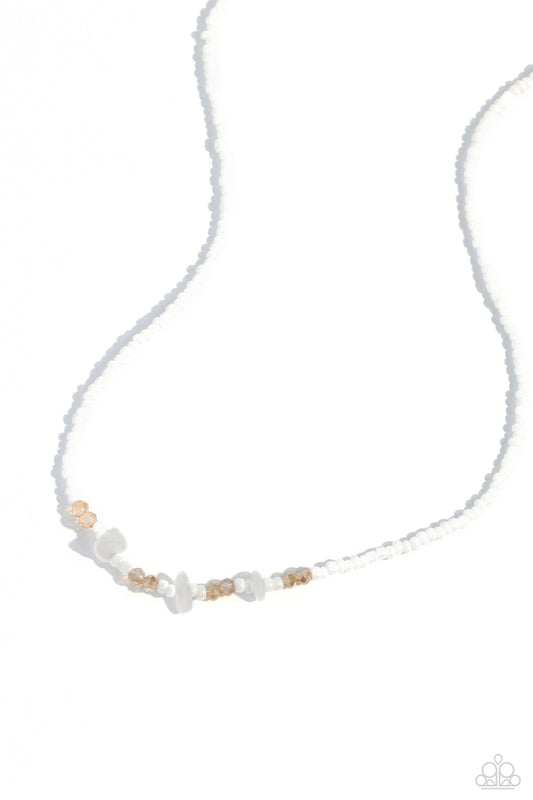 Paparazzi Necklaces - Naturally Notorious - White