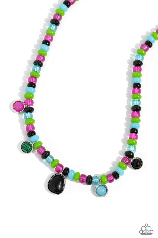Paparazzi Necklaces - Colorfully California - Black