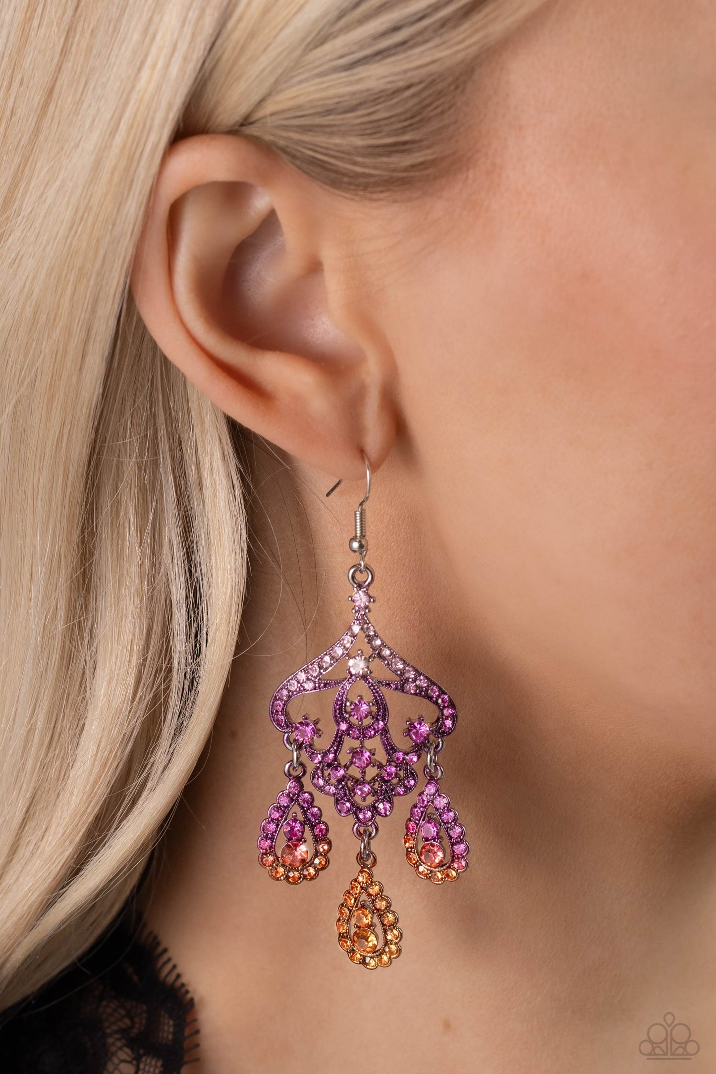 Paparazzi Earrings - Chandelier Command - Multi