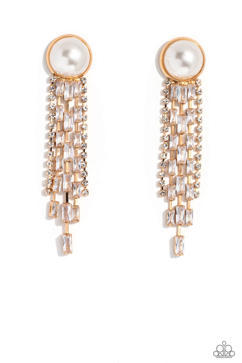 Paparazzi Earrings - Genuinely Gatsby - Gold